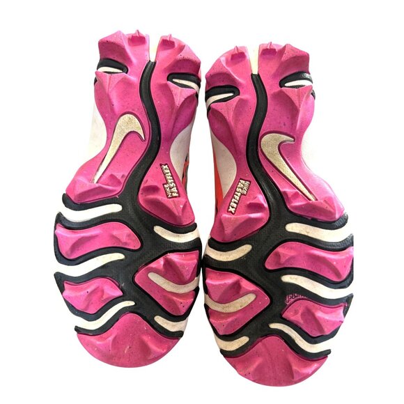 Nike Fast Flex Girls Shoes Cleats Softball Pink Multi Size 11C - Picture 6 of 8